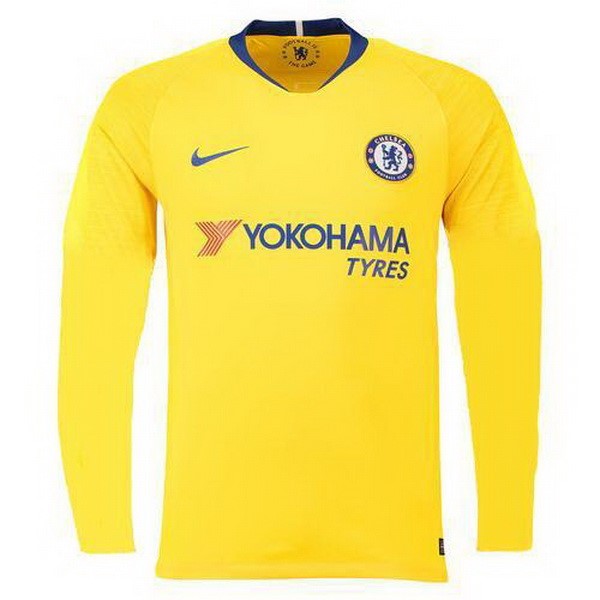 Camiseta Chelsea Replica Segunda Ropa ML 2018/19 Amarillo